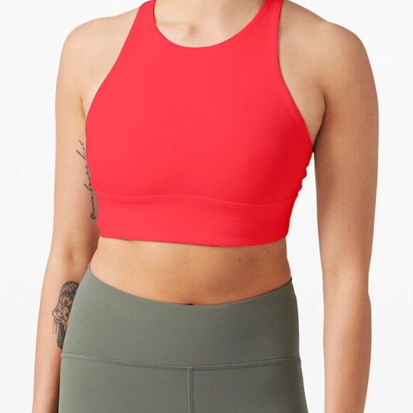 Lululemon Energy High-Neck Longline Ribbed Bra *Medium Support, B–D Cups - Picture 1 of 3